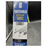Threshold out swing door heavy duty silver 36in