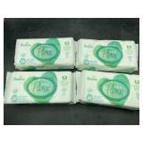 4 pampers aqua pure baby wipes - 56 wipes each