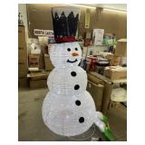 5ft tall lighted snowman