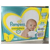 Pampers swaddlers baby diapers size 1 - 198