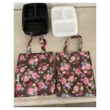 10 3 compartment food prep containers with lids