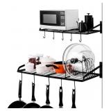 Ikkle Pot Rack Pan Rack Pot Lid Organizer Wall