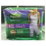 Depend underwear for women night defense - small