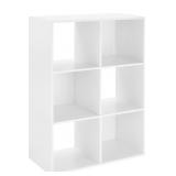 Whitmor 6 White Cube Organizer - new in box