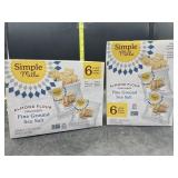 12 snack packs of almond flour crackers - fine