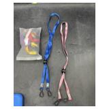 Multiple adjustable face mask lanyards