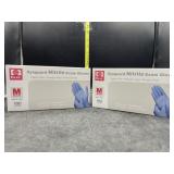 Synguard nitrile exam gloves - medium - latex