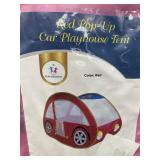 Red pop-up car playhouse tent