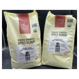 2 5lb bags of organic sprouted spelt flour