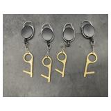 4 multipurpose door openers with retractable key