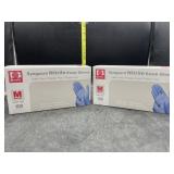 Synguard nitrile exam gloves - medium - latex