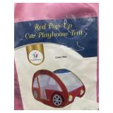 Red pop-up car playhouse tent