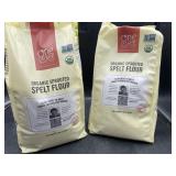 2 5lb bags of organic sprouted spelt flour