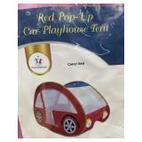 Red pop-up car playhouse tent