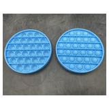 2 silicone bubble poppers - fidget toy