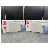 Synguard nitrile exam gloves - medium - latex