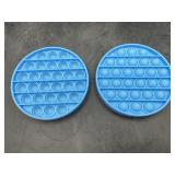 2 silicone bubble poppers - fidget toy