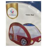 Red pop-up car playhouse tent