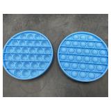 2 silicone bubble poppers - fidget toy