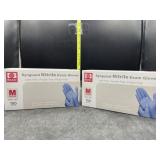 Synguard nitrile exam gloves - medium - latex