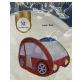 Red pop-up car playhouse tent