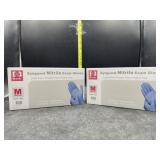 Synguard nitrile exam gloves - medium - latex