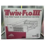 Twin-floIII kickspace heater