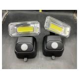 Pair of solar powered/ battery operated lights