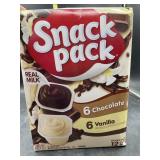 Snack pack pudding - 6 vanilla, 6 chocolate
