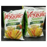 2 7oz bags garden veggie straws sea salt