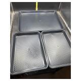 3 baking pans - 2 9x13 & 1 13x18