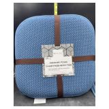 2 memory foam chair pads - 16x16in