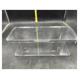 Plastic storage container with lid - 13x5x5in
