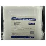 100count cushion foam sheets - great for packing