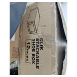 12 New Clear Plastic Shoe Boxes, great for