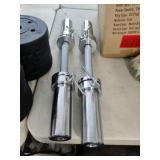 2 New Olympic Size Dumbbell Handles 20"