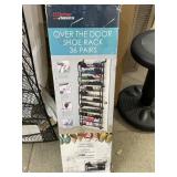Over the door shoe rack