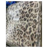 Non skid area rug - leopard print