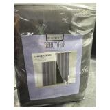 Thermal blackout curtains 52x95in charcoal grey