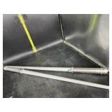 2 light up light sabers - colors may vary