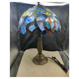 New Beautiful 19"  Art Glass Lamp New in Box