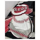 Baseball Reds throw blanket