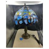 New Beautiful 19"  Art Glass Lamp. Damage to