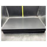 Black leather 12 slot sunglasses case