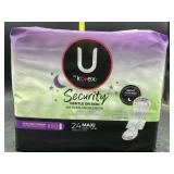 U by Kotex 24 maxi pads - extra heavy overnight
