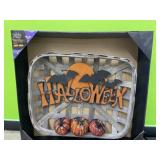 Halloween basket wreath