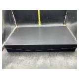 Black leather 12 slot sunglasses case