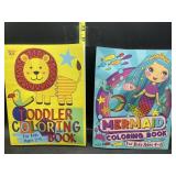 2 toddler coloring books - new