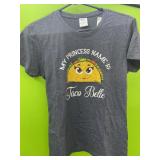 Princess taco belle tshirt ladies size small