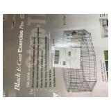 Black E-coat exercise pen - 8 panels - 24x24in